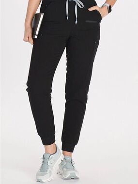 Dolan Hope 11-Pocket Black Jogger Scrub Pant